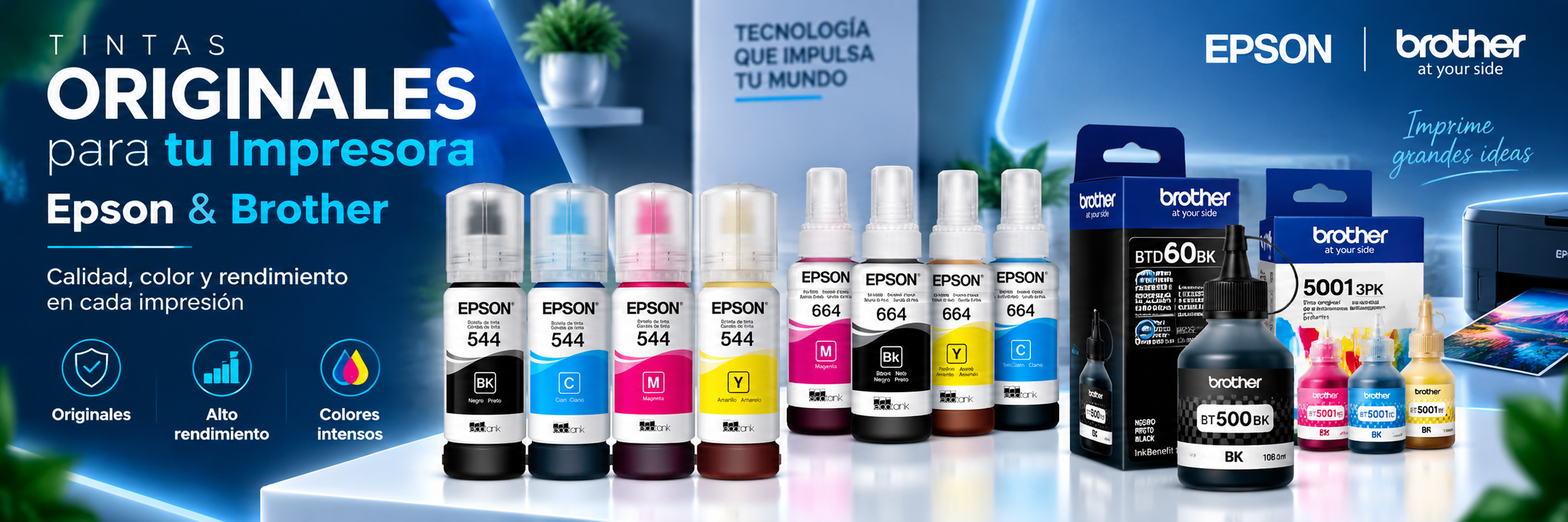 Tintas originales para impresoras
