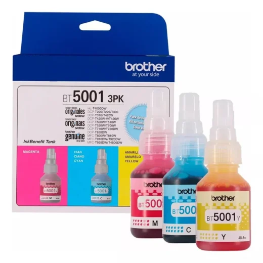 PACK 3 TINTA BROTHER BT5001-3PK
