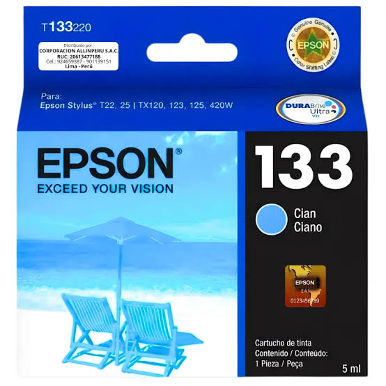 TINTA EPSON T133220-AL CIAN